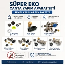 Super Economy Bag Making Tool Set – Eyelet, Snap, Rivet and Magnetic Clasp Dies CANTA-APARAT-SET-SUPER-EKO-01