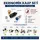 Super Economy Bag Making Tool Set including eyelet, snap, rivet, and magnetic clasp dies for crafting bags, wallets, and