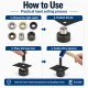 Bag & Case Eyelet Set – 8.5 mm and 10 mm Eyelets, Dies and Hand Tool Included CANTA-KILIF-SET07