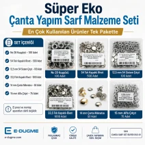 Super Economy Bag Hardware Refill Set – Eyelets, Snap Buttons, Rivets and Magnetic Bag Clasps CANTA-SARF-SET-SUPER-EKO-01