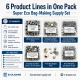 Super Economy Bag Hardware Refill Set including eyelets, snap buttons, rivets, and magnetic bag clasps for versatile bag