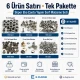 Super Economy Bag Hardware Refill Set including eyelets, snap buttons, rivets, and magnetic bag clasps for versatile bag