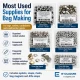 Super Economy Bag Hardware Refill Set including eyelets, snap buttons, rivets, and magnetic bag clasps for versatile bag
