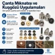 Large Bag Making Kit with Hand Press including magnetic clasps, snap buttons, rivets, eyelets, and installation dies for