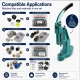 Small Bag Making Starter Kit including Hand Press, Rivets, Eyelets, Snap Buttons and Magnetic Clasp Dies for crafting and