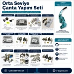 Orta Seviye Çanta Yapım Seti – El Presi, Çanta Mıknatısı, Çıtçıt, Perçin, Kuşgözü ve Aparatlar Dahil CANTA-SET-ORTA-01