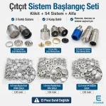 Snap Fastener System Starter Set with Dies – Klikit, 54 System and Alfa Snaps CITCIT-SISTEM-TANIMA-SET01