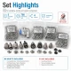 Professional Snap Fastener System Starter Set with 5 Dies – Klikit, 54 System, Alfa and 61 System CITCIT-SISTEM-TANIMA-SET02