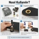 Leather, Belt and Boot Eyelet Set – 8.5 mm Eyelets, Die and Hand Tool Included DERI-KEMER-BOT-SET08