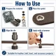 Leather, Belt and Boot Eyelet Set – 8.5 mm Eyelets, Die and Hand Tool Included DERI-KEMER-BOT-SET08