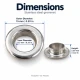 8 mm (0.31 in) Stainless Steel Eyelet Hand Punch and Setting Kit – 20 Sets + Tool KGS2IN1-05-PS020