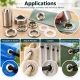 8 mm (0.31 in) Stainless Steel Eyelet Hand Punch and Setting Kit – 50 Sets + Tool KGS2IN1-05-PS050