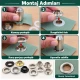 8 mm (0.31 in) Stainless Steel Eyelet Hand Punch and Setting Kit – 50 Sets + Tool KGS2IN1-05-PS050
