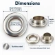 8 mm (0.31 in) Stainless Steel Eyelet Hand Punch and Setting Kit – 50 Sets + Tool KGS2IN1-05-PS050