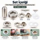 8 mm (0.31 in) Stainless Steel Eyelet Hand Punch and Setting Kit – 50 Sets + Tool KGS2IN1-05-PS050