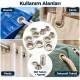 8 mm (0.31 in) Stainless Steel Eyelet Hand Punch and Setting Kit – 100 Sets + Tool KGS2IN1-05-PS100