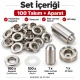 9.5 mm (0.37 in) Stainless Steel Eyelet Hand Punch and Setting Kit – 100 Sets + Tool KGS2IN1-24-PS100