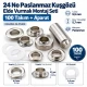 9.5 mm (0.37 in) Stainless Steel Eyelet Hand Punch and Setting Kit – 100 Sets + Tool KGS2IN1-24-PS100