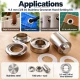 9.5 mm (0.37 in) Stainless Steel Eyelet Hand Punch and Setting Kit – 100 Sets + Tool KGS2IN1-24-PS100