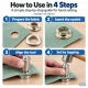 12 mm (0.47 in) Stainless Steel Eyelet Hand Punch and Setting Kit – 20 Sets + Tool KGS2IN1-26-PS020