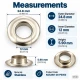 12 mm (0.47 in) Stainless Steel Eyelet Hand Punch and Setting Kit – 50 Sets + Tool KGS2IN1-26-PS050