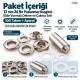 12 mm (0.47 in) Stainless Steel Eyelet Hand Punch and Setting Kit – 100 Sets + Tool KGS2IN1-26-PS100