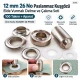 12 mm (0.47 in) Stainless Steel Eyelet Hand Punch and Setting Kit – 100 Sets + Tool KGS2IN1-26-PS100