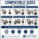 Eyelet Installation Die Set – 6 Sizes with Hand Setting Tool KLP002-028SET