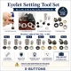 Eyelet Installation Die Set – 6 Sizes with Hand Setting Tool KLP002-028SET