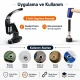 Complete Eyelet Workshop Starter Kit – Hand Press with 10 mm, 13 mm and 17 mm Eyelets KOMPLE-ATOLYE-KUSGOZU-SET12