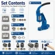 Large Eyelet Installation Set with Manual Hand Press, Eyelets and Dies – KUSGOZUSET01