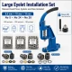 Large Eyelet Installation Set with Manual Hand Press, Eyelets and Dies – KUSGOZUSET01