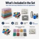 Hand Press Baby Snap Fastener Set 9.5 mm / 0.37 in Klikit, Capped and Pearl Snap Tool Kit M0099-SET95 with various snap