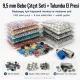 Hand Press Baby Snap Fastener Set 9.5 mm / 0.37 in Klikit, Capped and Pearl Snap Tool Kit M0099-SET95 with various snap