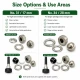 Curtain and Decoration Eyelet Set without Hand Press – 17 mm and 28 mm Eyelets Included PERDE-17-28MM-PRESIZ-SET10