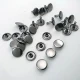 54 Double Cap Rivet with 12 mm Front and Back Caps, 7.5 mm Long Steel Post for Durable Fastening in Handbags and Fashion