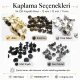 54 Double Cap Rivet with 12 mm Front and Back Caps, 7.5 mm Long Steel Post for Durable Fastening in Handbags and Fashion