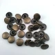 54 Double Cap Rivet 12 mm (0.47") Front Cap and 7.5 mm (0.30") Post Steel Rivet for bags, belts, and leather goods - 500 Sets