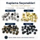 54 Double Cap Rivet 12 mm (0.47") Front Cap and 7.5 mm (0.30") Post Steel Rivet for bags, belts, and leather goods - 500 Sets