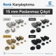 Snap Button 15 mm 3/4" Stainless 100 pcs/Pk C00016PPK
