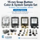 Snap Button 15 mm 3/4" Stainless 100 pcs/Pk C00016PPK