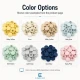 12.5 mm Plastic Cap Snap Button Color Selection Set – 12 Colors / 600 Sets – 54 System Stainless 3 Bottom Parts + Mounting Tool and Set Box Gift SET-CITCIT-125PL-12RENK-600