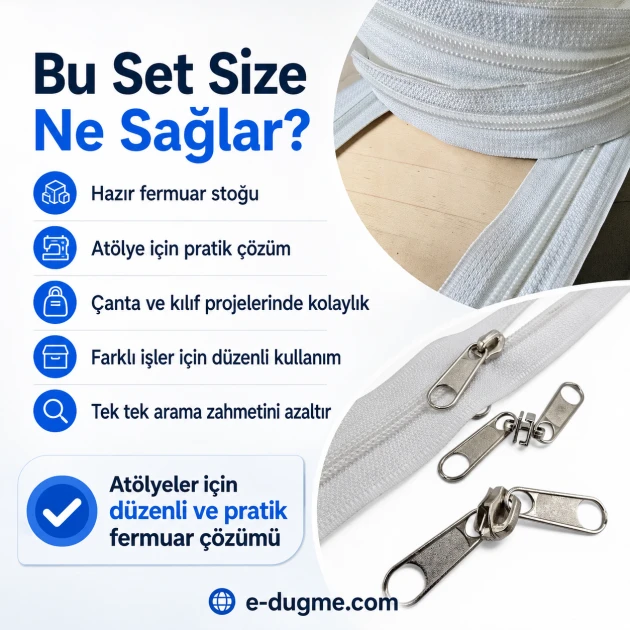 T10 Nylon Zipper Tape Set with Sliders