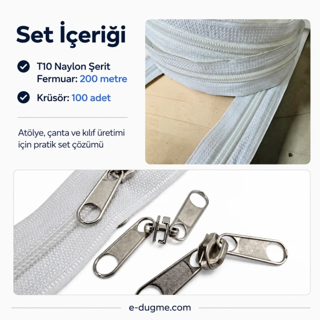 Workshop Bag Cover T10 Nylon Strap Zipper Set