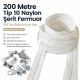 200 m / 656.17 ft N5 / #5 Nylon Coil Zipper Chain Set with 100 Single-Pull Sliders for Workshops
