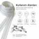 200 m / 656.17 ft N5 / #5 Nylon Coil Zipper Chain Set with 100 Single-Pull Sliders for Workshops