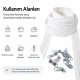 20 m / 65.62 ft N5 / #5 Nylon Zipper Tape Set with 10 Single-Pull Sliders for Workshops