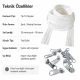 20 m / 65.62 ft N5 / #5 Nylon Zipper Tape Set with 10 Single-Pull Sliders for Workshops