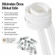 20 m / 65.62 ft N5 / #5 Nylon Zipper Tape Set with 10 Single-Pull Sliders for Workshops