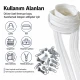 50 m / 164.04 ft N5 / #5 Nylon Zipper Tape Set with 25 Single-Pull Sliders for Workshops